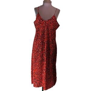 Hey You Size L Slip Dress Spaghetti Straps